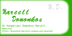 marcell domonkos business card